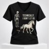 Horse Technically I Didnt Let Go Halloween 2026 V Neck Shirt 1 1