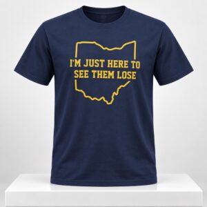 I'm Just Here To See Them Lose Ohio Map 2026 Shirt