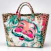 Leopard Glitter Christmas Santa 2026 Tote Bag 2 1