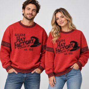 NBBCZElu Salem Hat Factory A Wicked Fit Est 1878 Halloween 2026 Sweater 1 2 1