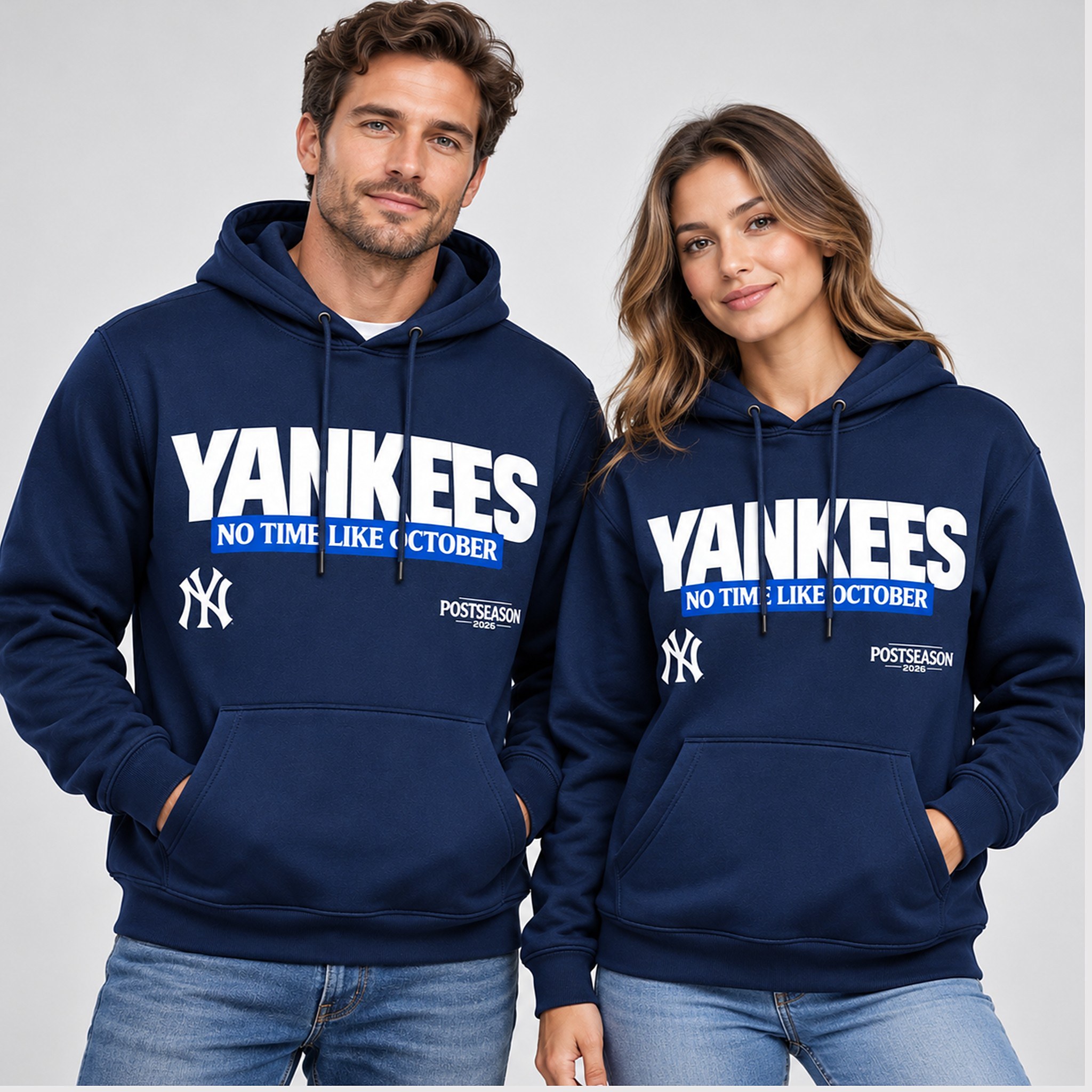 Ny Yankees No Time Like October 2026 Postseason Hoodie 1 1 1