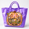 Preppy Jack O Lantern Halloween Pumpkin 2026 Tote Bag 2 1