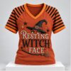 Resting Witch Face Halloween 2026 V Neck Shirt 1 1