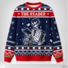 Skeleton The Reader Christmas 2026 Ugly Sweater 1 1