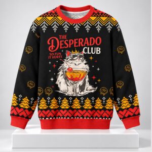 The Desperado Club So Fun It Hurts Cat Christmas 2026 Ugly Sweater