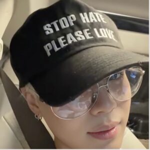 VBBIKIpP Taemin Stop Hate Please Love Hat 1 1