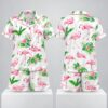 Watercolor Flamingo Flower 2026 Pajamas Set 2 1