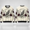 Without The Dark We Never See The Stars Bird Flower 2026 Ugly Sweater 1 1