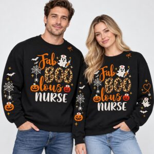 YUbftEfy Faboolous Nurs Halloween 2026 Sweater 2 1
