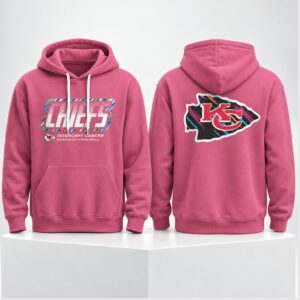 KC Chiefs Crucial Catch Pink 2026 Hoodie