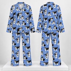 Husky And Snowflakes 2026 Pajamas Set