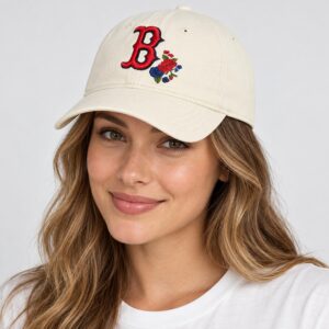 bcCoCwXu Red Sox Flower 2026 Hat 1 2 1