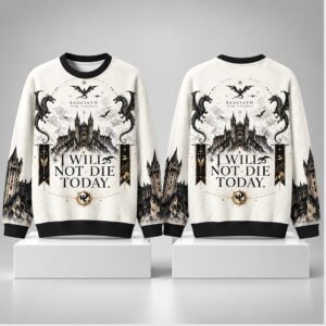 Basgiath War College I Will Not Die Today Dragon Christmas 2026 Ugly Sweater