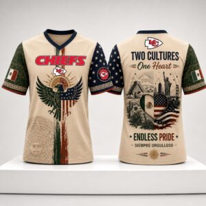 KC Chiefs Mexican Two Cultures One Heart American Heritage 2026 Jersey