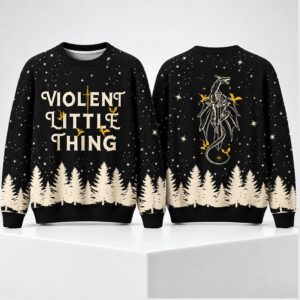 Violent Little Thing Dragon Christmas 2026 Ugly Sweater