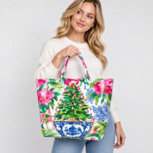 uRIaz68s Chinoiserie Christmas Tree 2026 Tote Bag 1 2 1