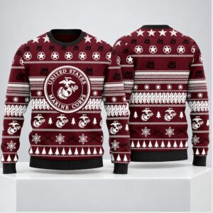 United State Marine Corps Christmas 2026 Ugly Sweater