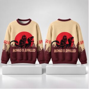 Mongo Is Appalled Dinosaur Christmas 2026 Ugly Sweater