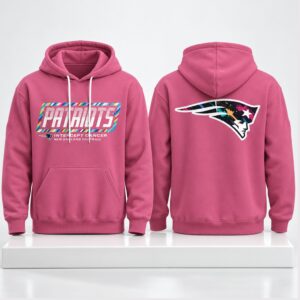 New England Patriots Crucial Catch Pink 2026 Hoodie
