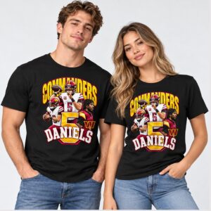 z0HPplfe Jayden Daniels Commanders 5 Daniels Shirt 2 1 1