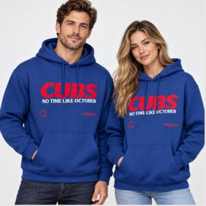 1df2ebrX Cubs No Time Like October Postseason 2026 Hoodie 1 1