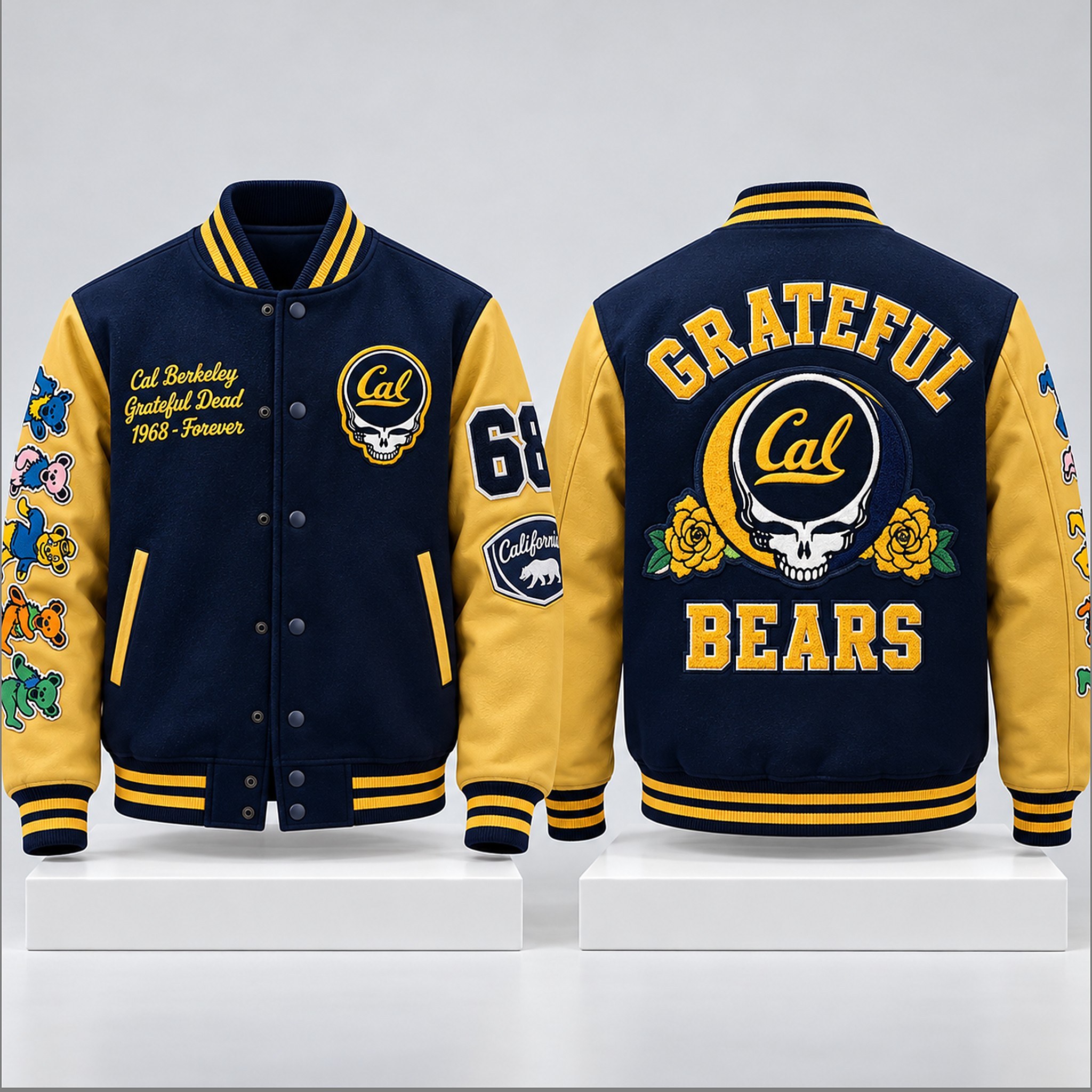 2026 Cal Football Bears Cal Berkeley Grateful Dead 1968 Forever Jacket 1 2026 Cal Football Bears Cal Berkeley Grateful Dead 1968 Forever Jacket 1 1 1