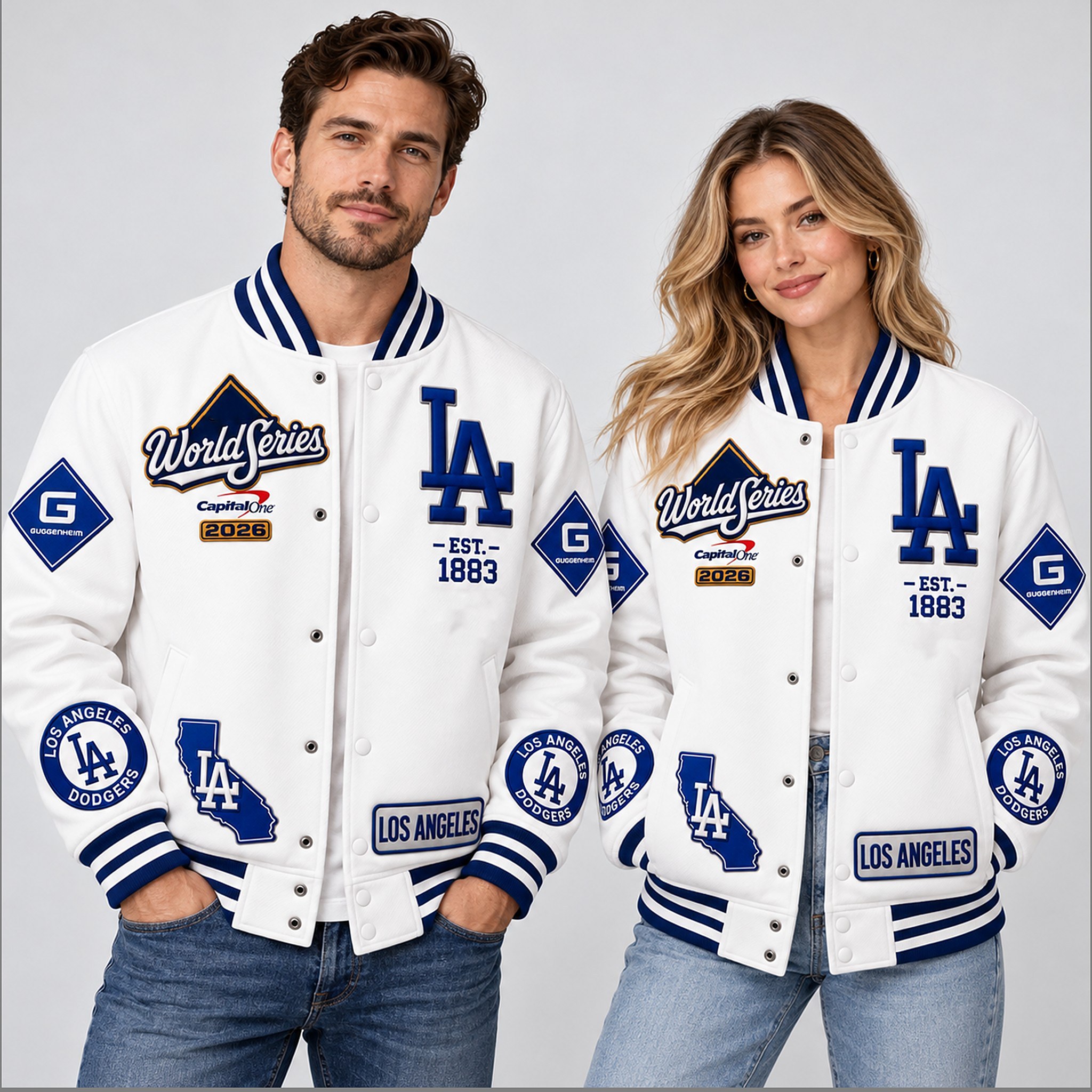 2026 LA Dodgers Baseball World Series Coat Est 1883 Jacket