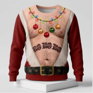 Santa Belly Christmas 2026 Ugly Sweater