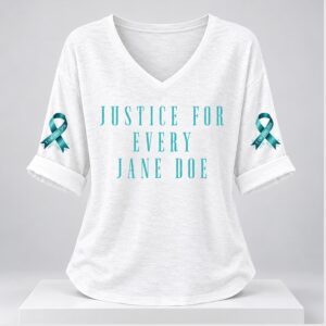 Justice For Every Jane Doe 2026 V Neck Shirt