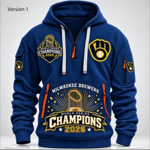 Brewers World Series Champions 2026 Quarter Zip Hoodie