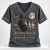 Australian Shepherds Because People Are Creepy Halloween 2026 V Neck Shirt 1 1
