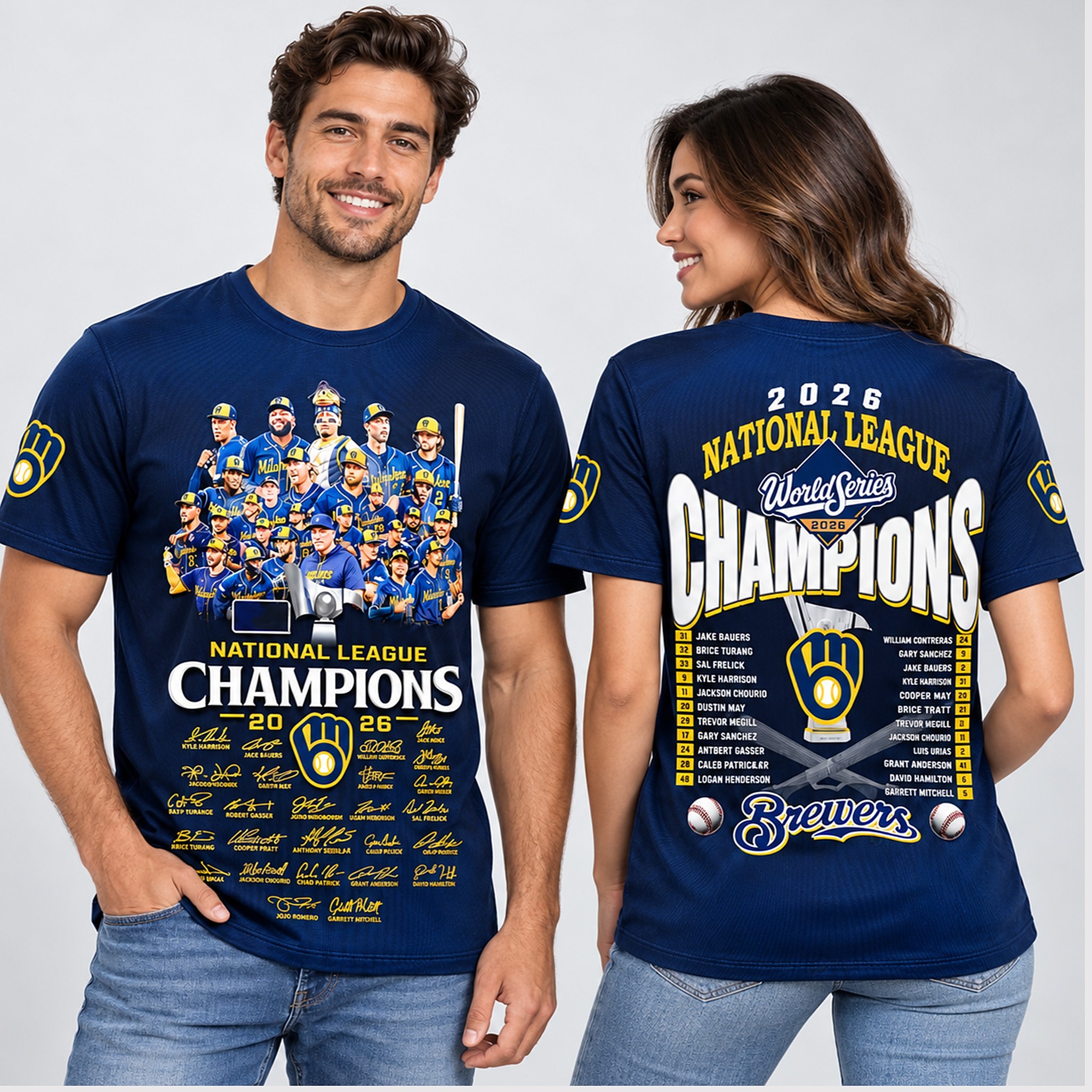 Brewers 2026 ACLS National League Champions World Series Shirt 4 Brewers 2026 ACLS National League Champions World Series Shirt 1 1 1