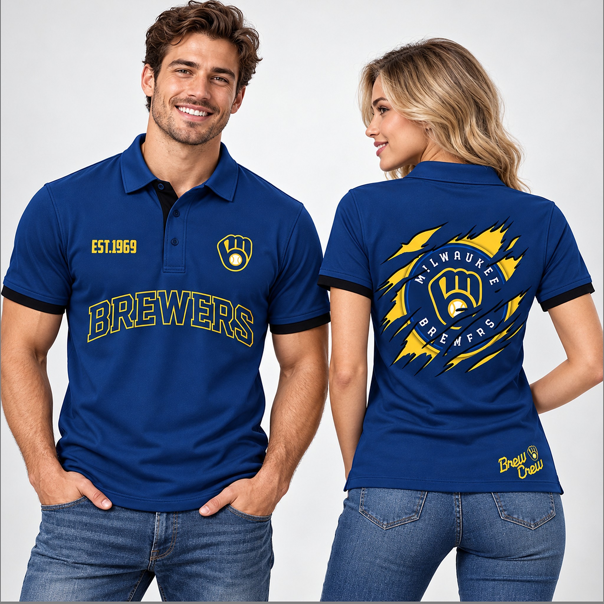 Brewers 2026 Brew Crew Est 1969 Polo Shirt 8 Brewers 2026 Brew Crew Est 1969 Polo Shirt 1 1 1