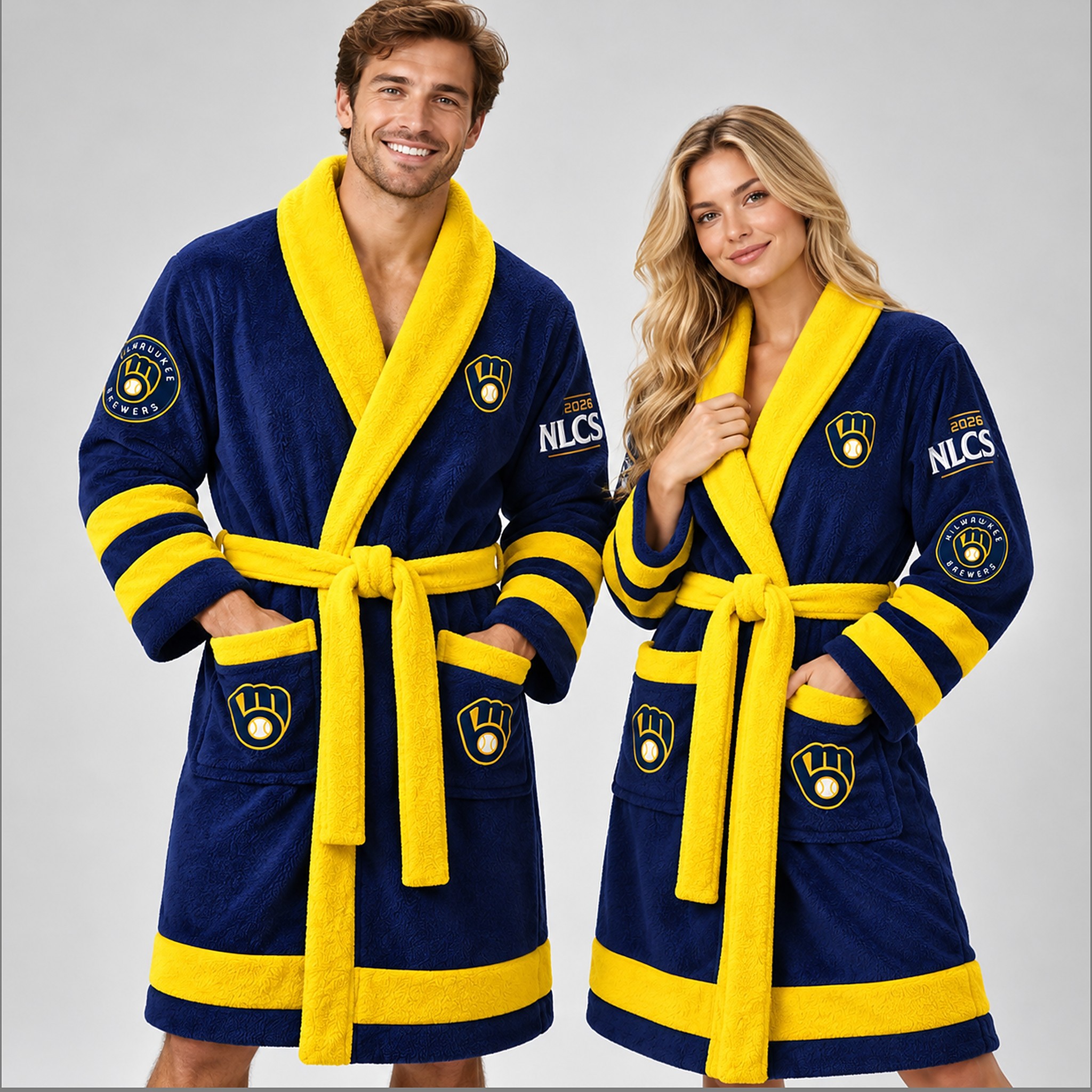 Brewers 2026 NLCS National League Champions Bathrobe 6 Brewers 2026 NCLS National League Champions Bathrobe 1 1 1