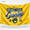 Brewers 2026 NLCS World Series National League Champions Flag 1 1