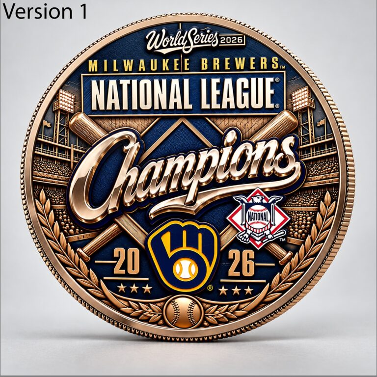 Brewers 2026 National League Champions World Series Coin 6 Brewers 2026 National League Champions World Series Coin 1 1