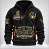 Brewers 2026 World Series Champions Trophy Win Our Way Quarter Zip Hoodie 1 1