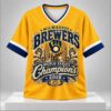 Brewers World Series Champions Trophy 2026 V Neck Shirt 1 1