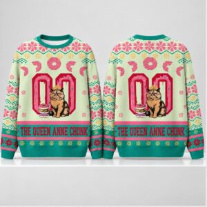 The Queen Anne Chonk Christmas 2026 Ugly Sweater