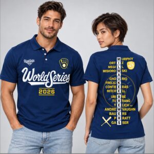 FfLbjVHK Brewers World Series 2026 Polo Shirt 1 1 1
