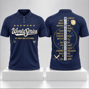 Brewers World Series No Time Like October 2026 Polo Shirt