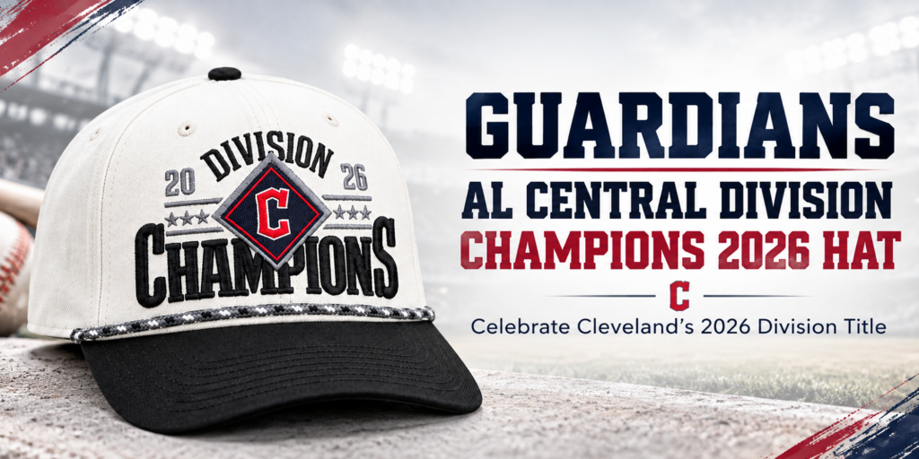 Guardians AL Central Division Champions 2026 Hat Banner