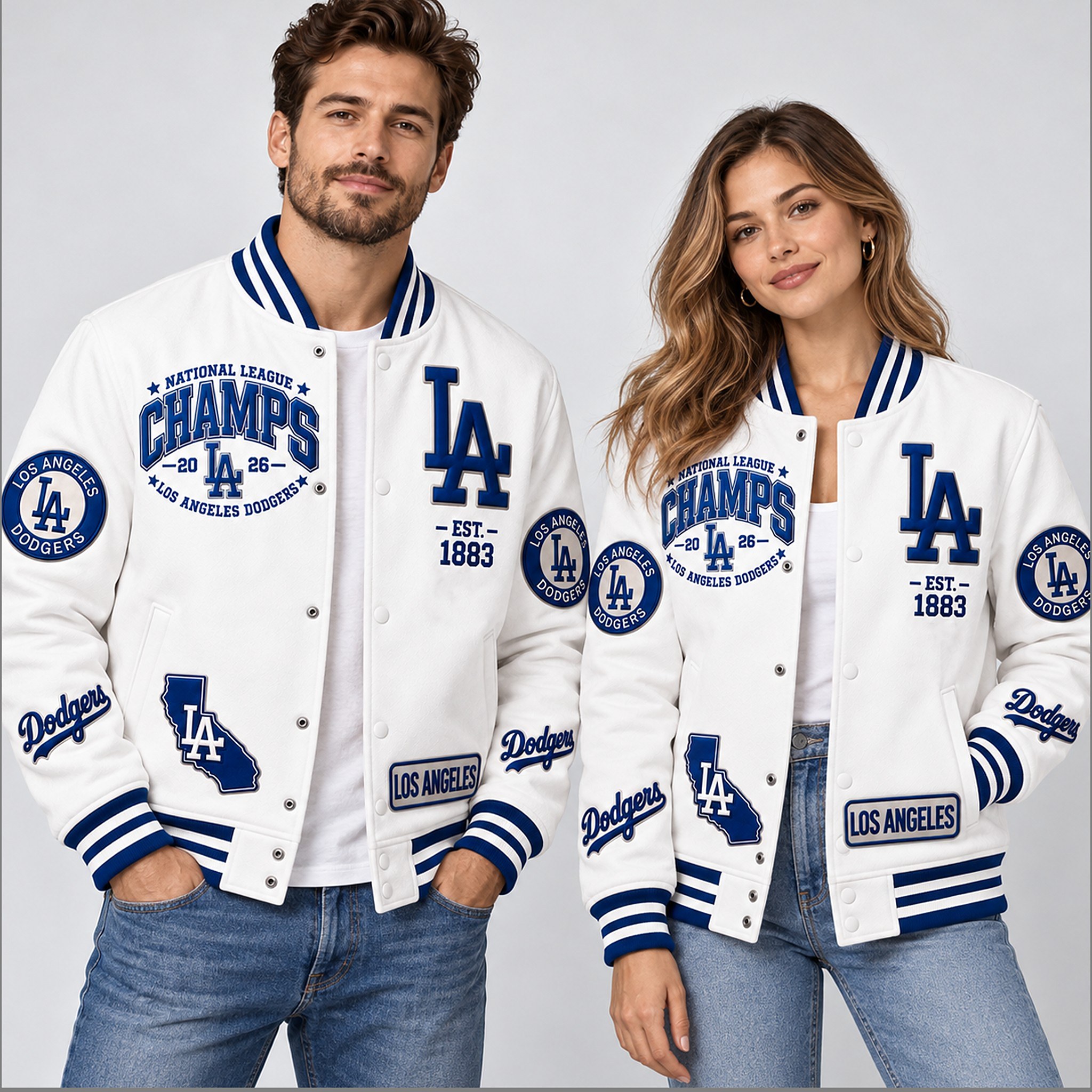 2026 LA Dodgers Baseball Coat Est 1883 National League Jacket