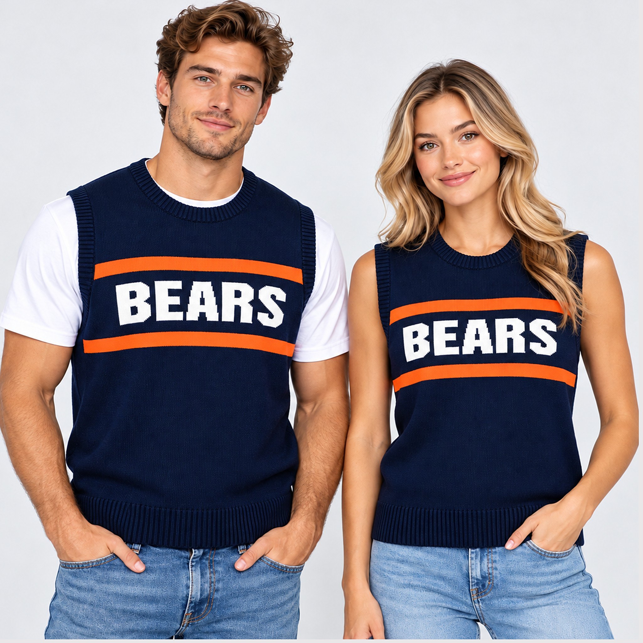 Mike Ditka 2026 Bears Sweater Vest 3 Mike Ditka 2026 Bears Sweater Vest 2 1 1