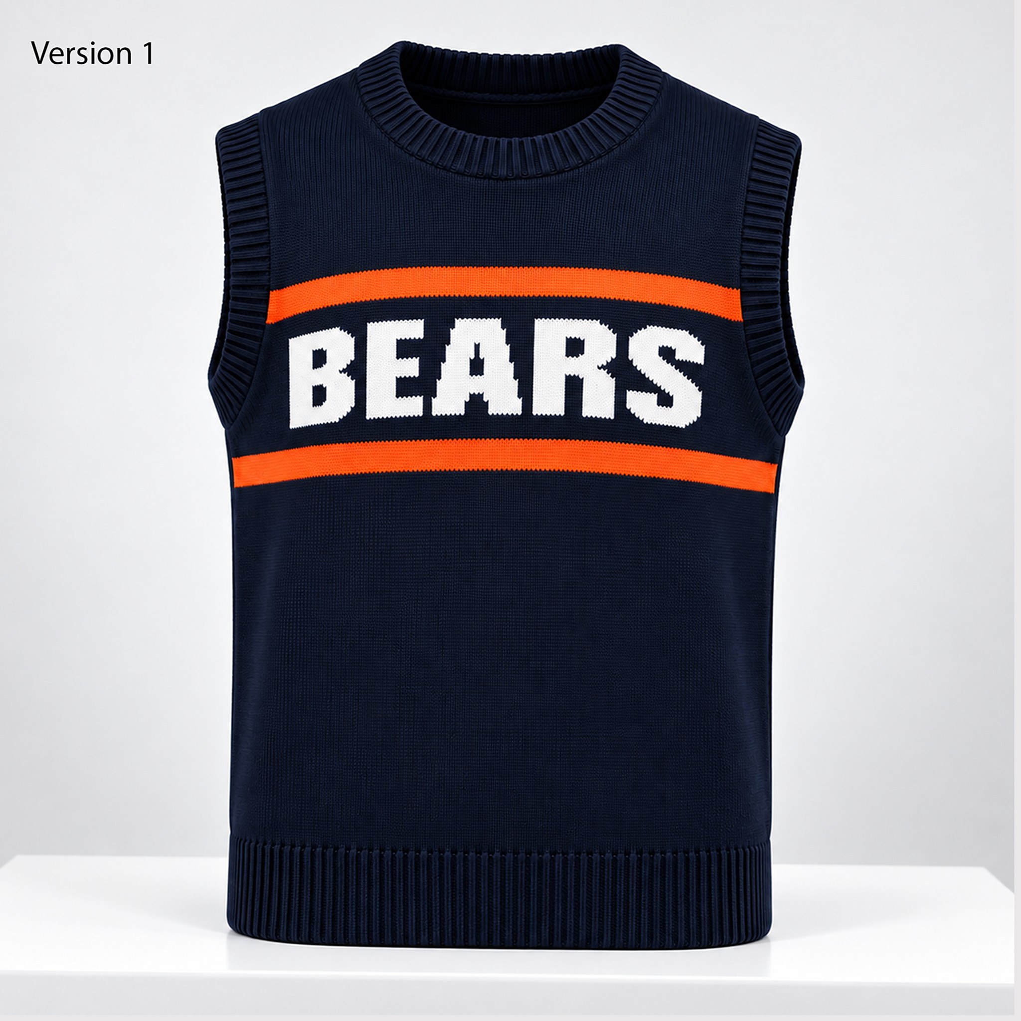 Mike Ditka 2026 Bears Sweater Vest 1 Mike Ditka 2026 Bears Sweater Vest 3 1 1