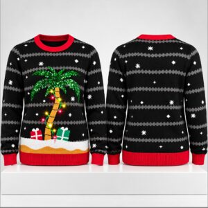 All Is Palm All Is Bright Light Up Christmas 2026 Ugly Sweater