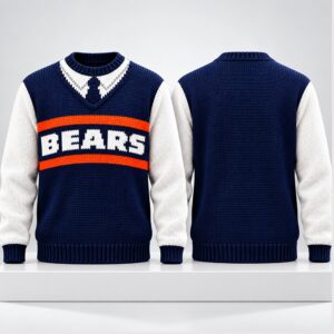 2026 Mike Ditka Bears Costume Christmas Ugly Sweater