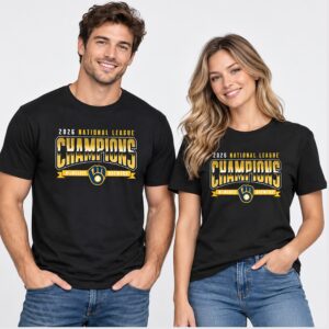 QXAaAyer Brewers NLCS National League Champions Roster 2026 Shirt 1 1 1