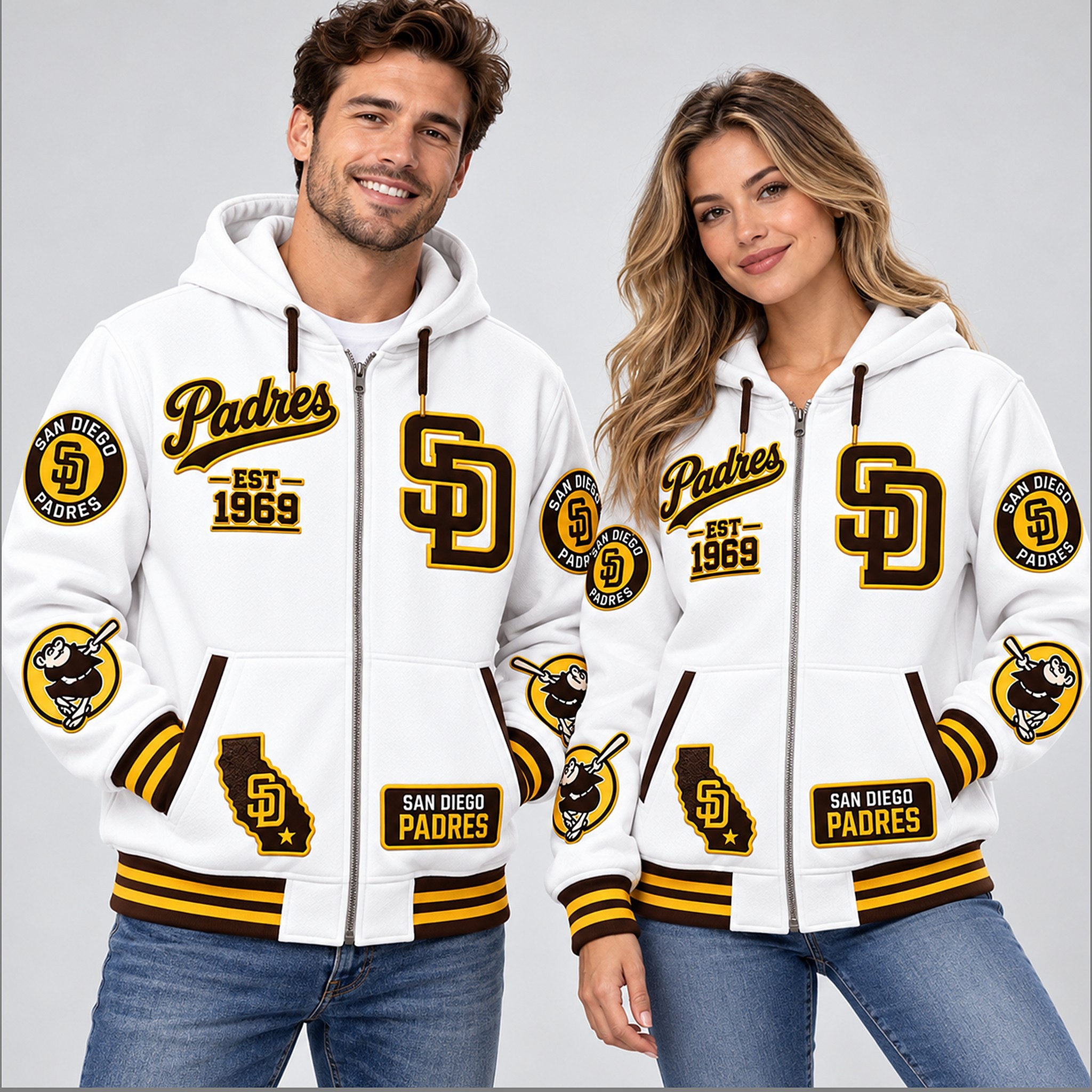 SD Padres Baseball 2026 Coat Est 1969 Jacket 4 SD Padres Baseball 2026 Coat Est 1969 Jacket 1 1 1