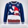 Santa Log on Fire Christmas 2026 Ugly Sweater 1 1